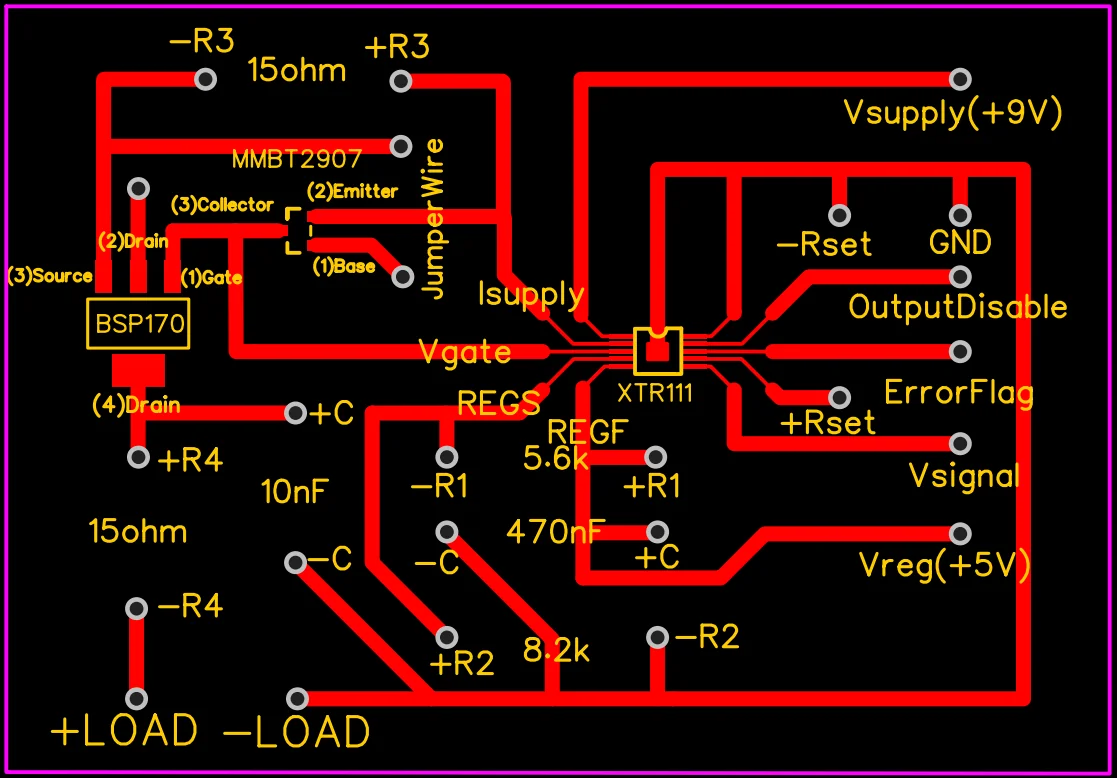XTR111 custom PCB layout