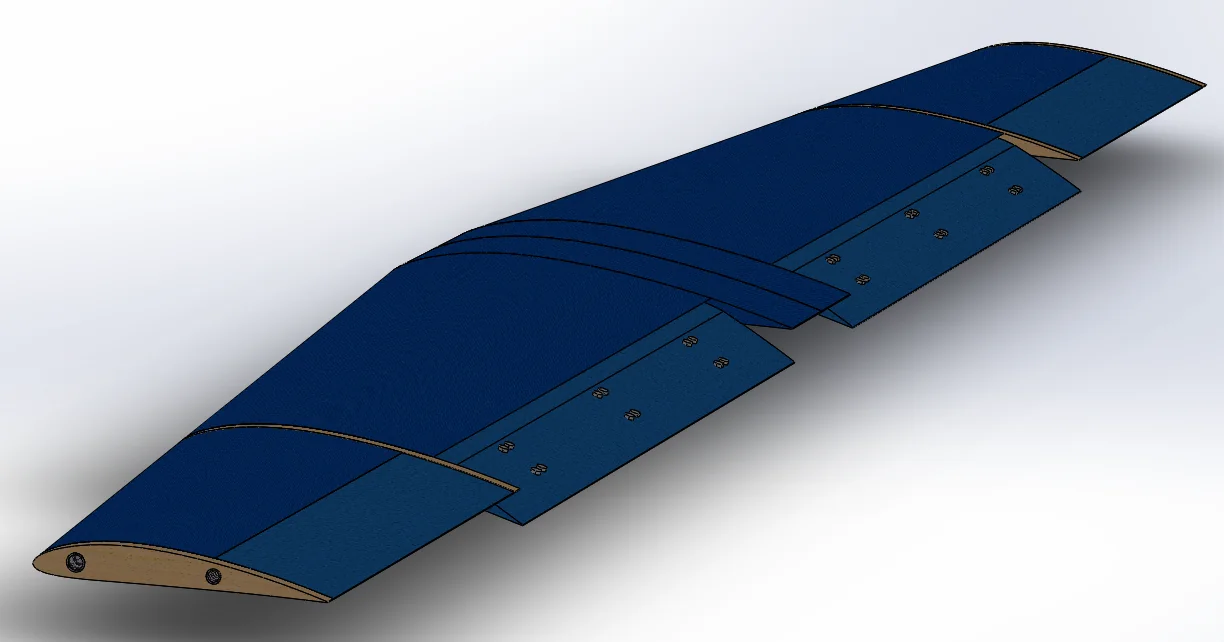 CAD of the complete wing assembly